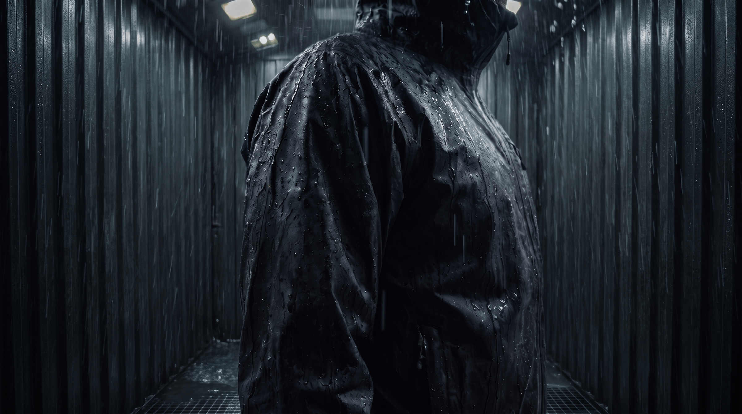 Storm chamber rain test