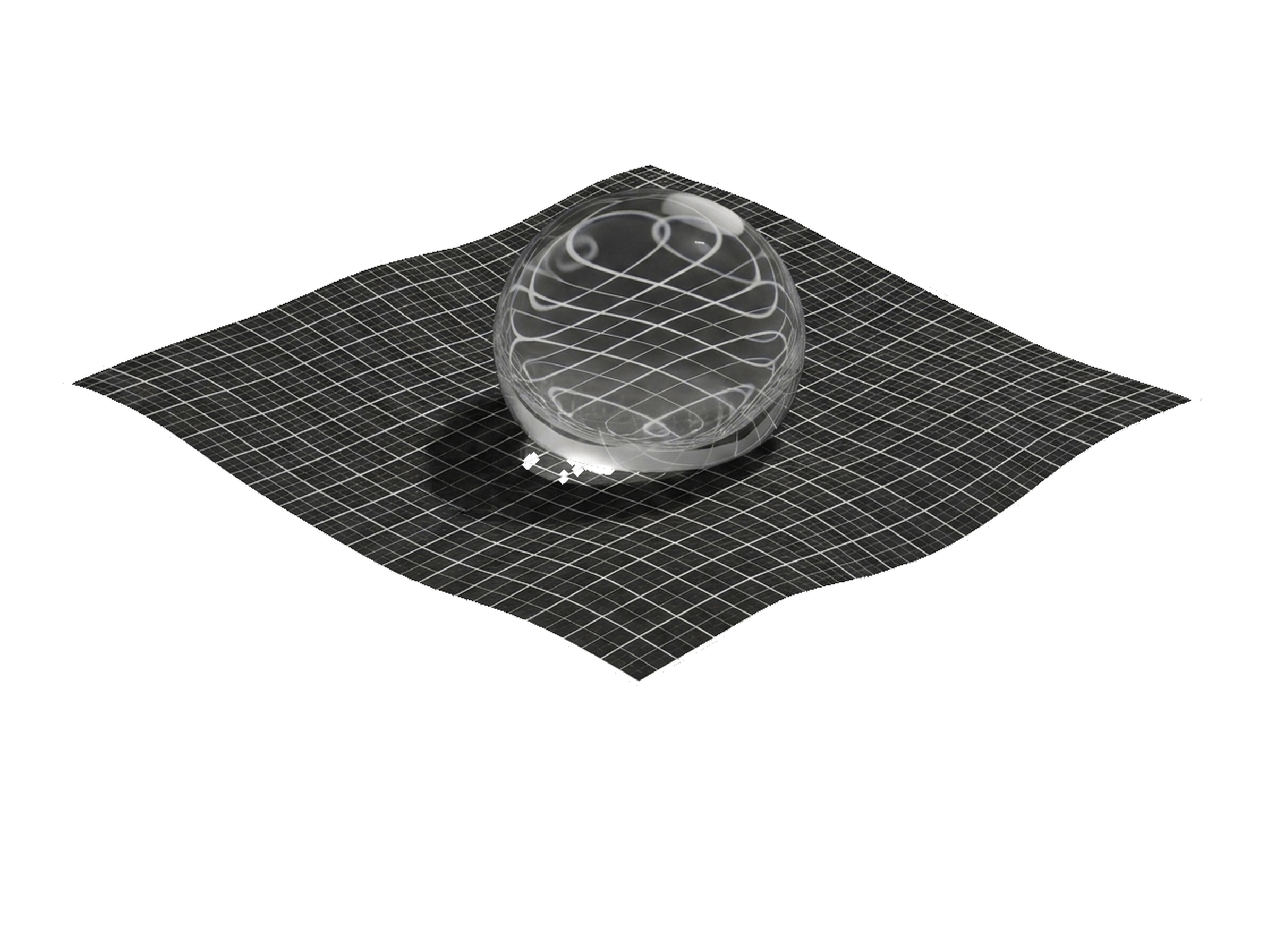 Water droplets beading on InderShield™ membrane fabric